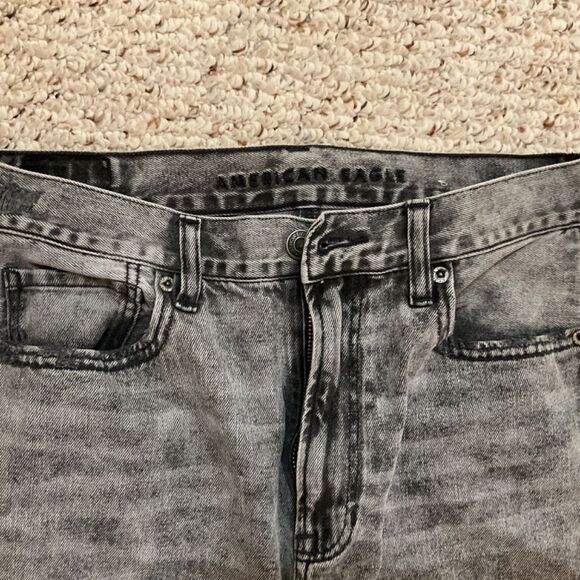 American Eagle acid wash skinny jeans size US6 reg - Picture 2 of 7